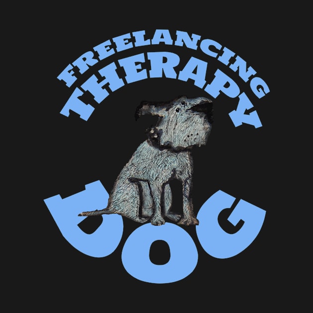 Freelancing Therapy Dog by krisevansart