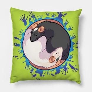 Yin Yang Rats Pillow