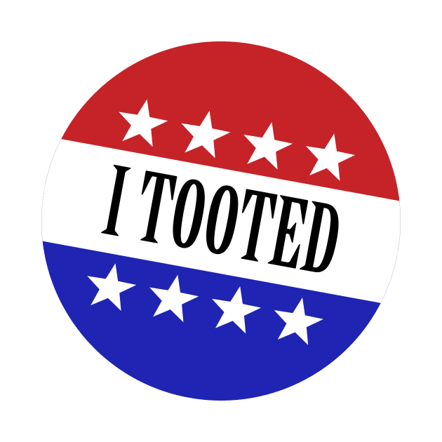 I Tooted Sticker by jwolftees