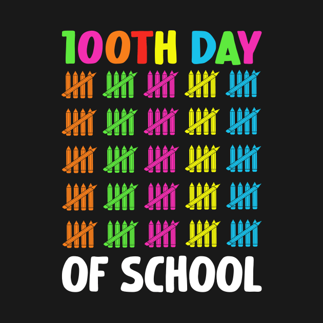 Funny School Boys Girls Kids Gift 100 Days Of School by joneK