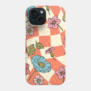 Terracotta Vintage Flowers Phone Case