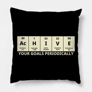Achieve Your Goals Periodically Pillow