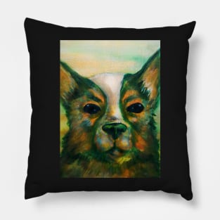 One Good Space Boy (dog portrait) Pillow