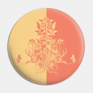 Orange yellow dual color swirls Pin