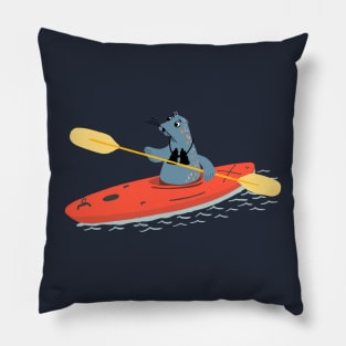 Sea Lion Kayaking Pillow