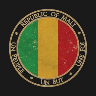 Vintage Republic of Mali Africa African Flag T-Shirt