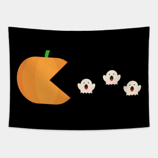 pumpkin eating ghosts Tapestry