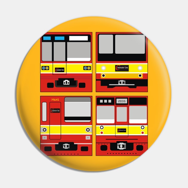 4 Jadebotabek Commuter Line Train Pin by Indotees