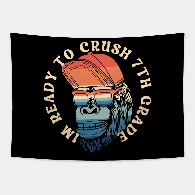 I'm Ready To Crush 7th grade Back To School Tapestry by Myartstor 