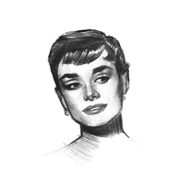 Audrey Hepburn by korobovart