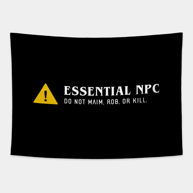 Essential NPC Funny RPG Tapestry by pixeptional