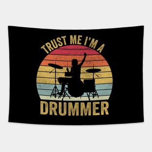 Trust Me I'm A Drummer Funny Drummer Tapestry