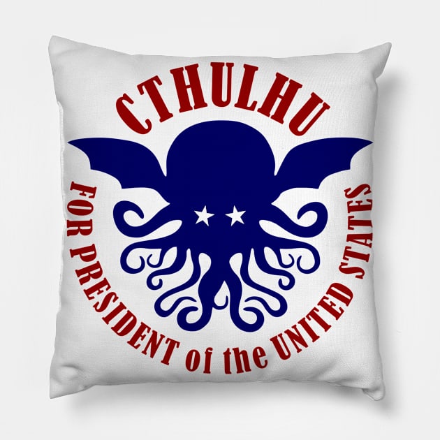 Cthulhu for President Pillow by DavesTees