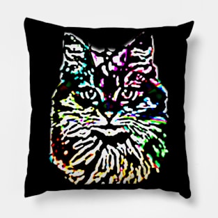 Light Bright Kitty Cat Pillow