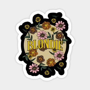 Blondie Name Personalized Flower Retro Floral 80s 90s Name Style Magnet