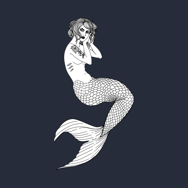 Traditional mermaid by AshleyNikkiB