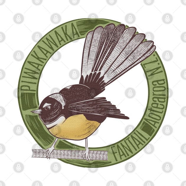 Fantail NZ bird by mailboxdisco