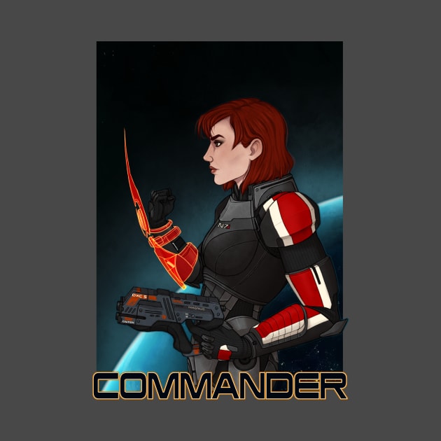 Commander Jane Shepard by thornælle