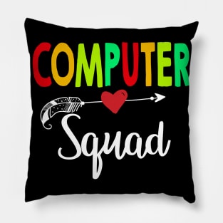 Computer Squad Teacher Back To School Pillow