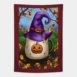 Pumpkin Spice Coffee Tapestry