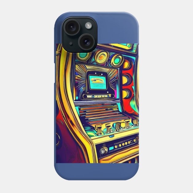 Rock Around the Clock Jukebox in a Cafe Phone Case by Shell Photo & Design