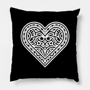 The Heart (White) Pillow