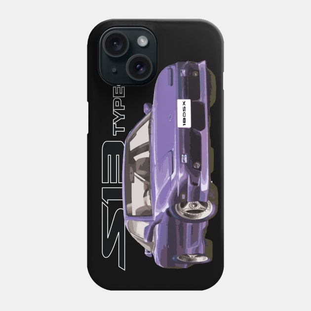 180SX S13 240 purple type x DRIFTING Phone Case by cowtown_cowboy