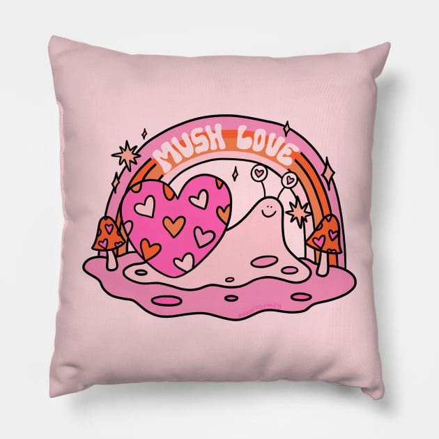 Mush Love Pillow by Doodle by Meg