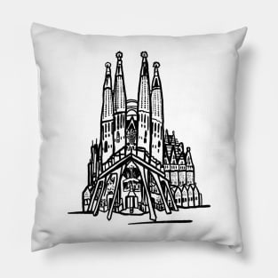 Sagrada familia gaudi barcelona Spain architectures Pillow