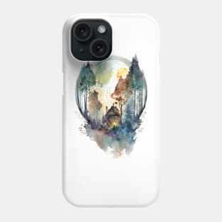 Cozy forest house surrounded with trees 6 Phone Case