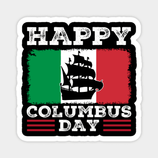 Happy Columbus Day Italian American 1492 Magnet