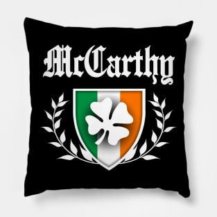 McCarthy Shamrock Crest Pillow