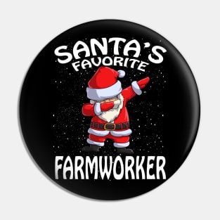 Santas Favorite Farmworker Christmas Pin