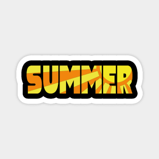 SUMMER sunshine in letters design Magnet