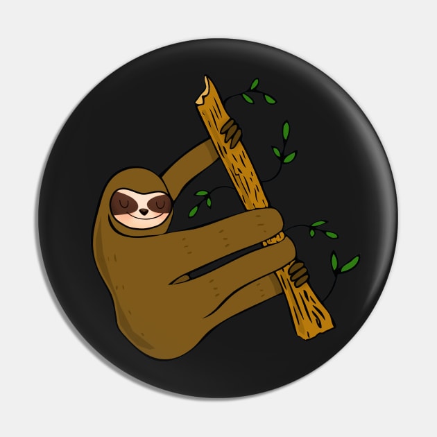 Cute Sloth Pin by RockettGraph1cs