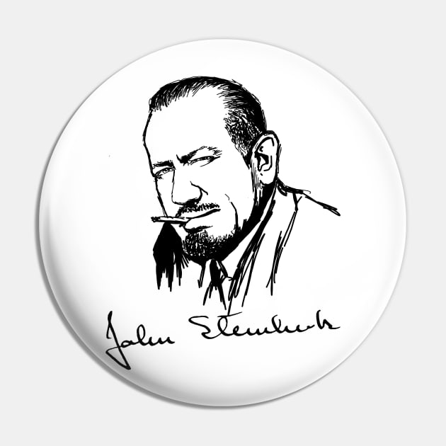 John Steinbeck Pin by ThunderEarring