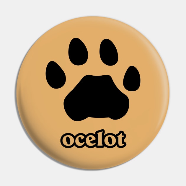 Ocelot Pin by ProcyonidaeCreative