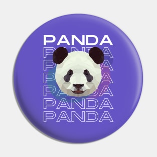 Cool Panda White Pin