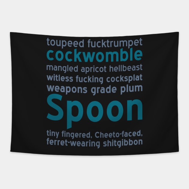 Anti-Trump Scottish Insults Tapestry by MalarkeyPie