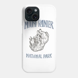 Mount Rainier National Park: Falling Mountain Goat Phone Case