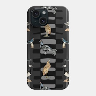 Abstract shapes birds Phone Case