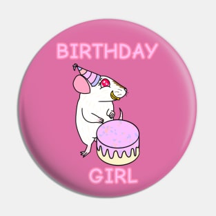 Birthday Rat (Version 2) Pin