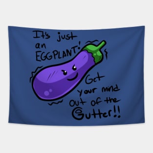 Eggplant Friend Tapestry