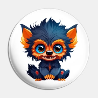 Cute Baby Werewolf Pin