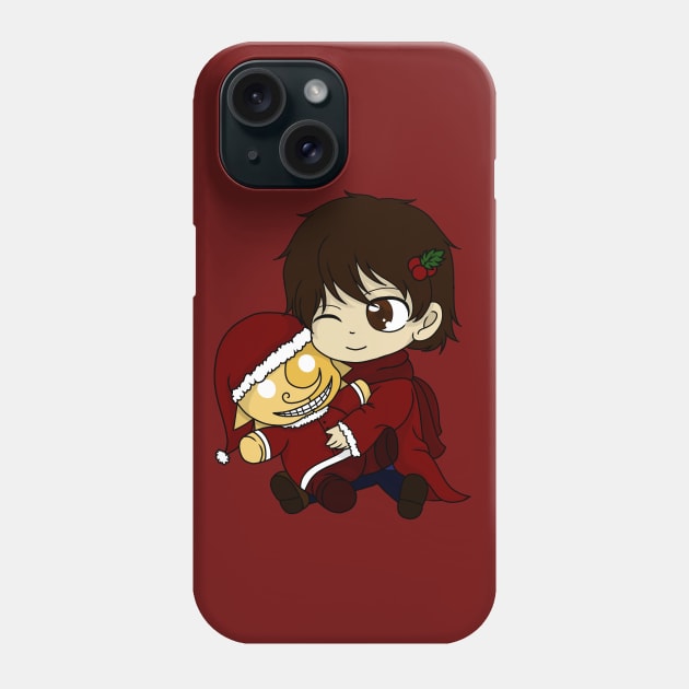 christmas fnaf security breach gregory and sundrop Phone Case by LillyTheChibi