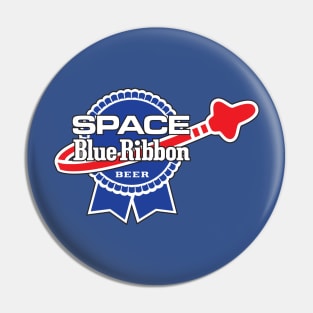 Space Blue Ribbon Beer Pin