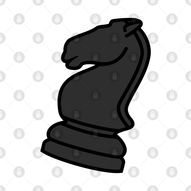 Chess piece knight black by ShirtyLife