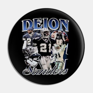 Deion Sanders Dallas Vintage Bootleg Pin