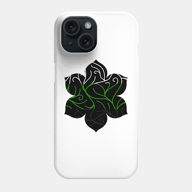 Black Velvet, Neutrois Flag Vines Phone Case by StephOBrien