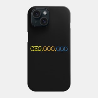 CEO Millionaire Money Maker Shirt Funny Saying Office Boss T-Shirt Phone Case